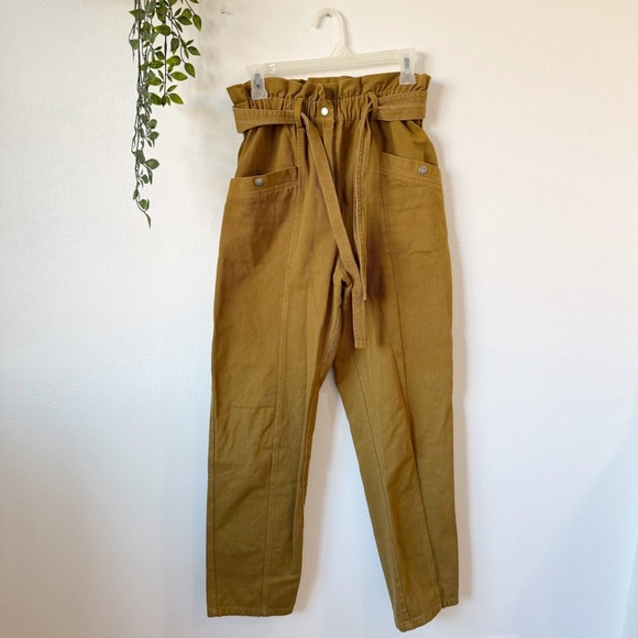 Sea New York Metta Acid Wash Denim Pants in Olive Sz 4 - Picture 2 of 8
